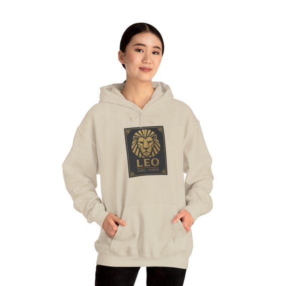 hooded sweatshirt leo zodiac hoodie
