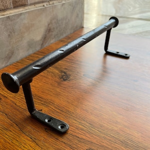 Iron Hand Forged towel hanger 12"/30cm (Set Of 2 ) Vintage Look, .  Forged by Well Experienced Blacksmiths Made in INDIA