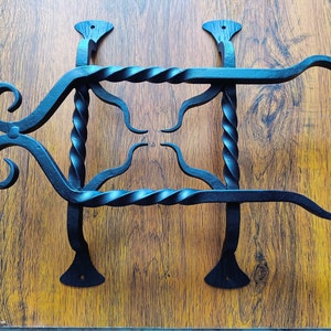 Vintage Hand-Forged Iron Gate Speakeasy Grille: Vintage Charm, Expert Craftsmanship | Artisan-Made in INDIA