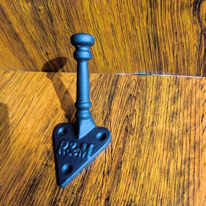 5er Pack Industrie Haken Gusseisen Rustikale Hut und Kleiderhaken Vintage Retro alte antike hängende Haken Wäscheklammern