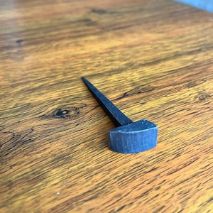 Hand Forged Half Head Iron Nails, Pack of 5