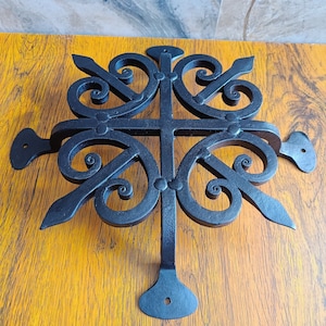 Vintage wrought iron gate Speakeasy Grille: Vintage Charm, Expert Craftsmanship | Artisan-Made in INDIA