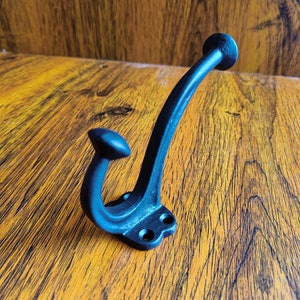 5er Pack BLACKSMITH Gusseisen Rustikale Hut und Kleiderhaken Vintage Retro viktorianischen alten antiken Stil Kleiderhaken Hängehaken Pegs