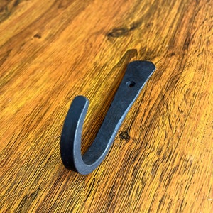 Hand Forged Natural Black strong hooks(Set of-4) Handcrafted by Well Experienced Blacksmiths From India. Premium Matt Black Finished