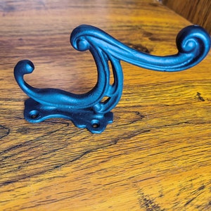 PACK OF 4 BLACKSMITH Cast iron Rustic hat and coat hooks vintage retro victorian old antique style coat hooks hanging hooks pegs