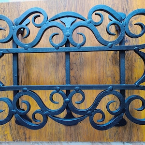 Vintage Hand-Forged Iron Gate Speakeasy Grille: Vintage Charm, Expert Craftsmanship | Artisan-Made in INDIA