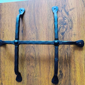 Vintage Hand-Forged Iron Gate Speakeasy Grille: Vintage Charm, Expert Craftsmanship | Artisan-Made in INDIA