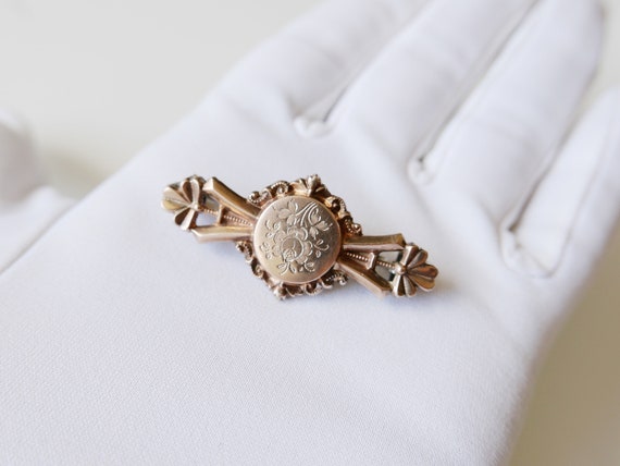 Stunning Antique French Rose Gold Gold Fill-Costu… - image 3