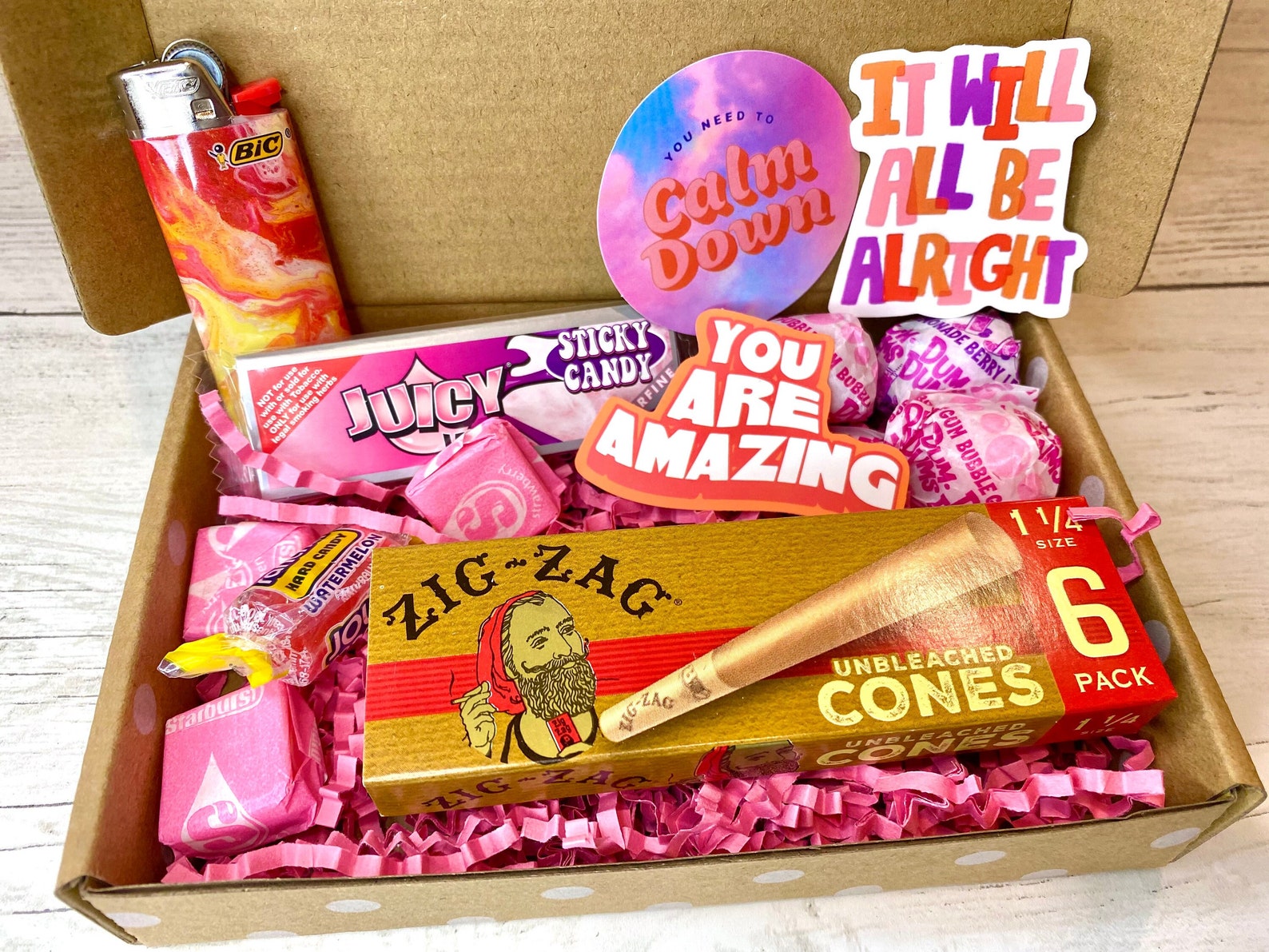 Pink Stoner Kit for Her Stoner Mystery Box Girly Stoner Gifts Etsy