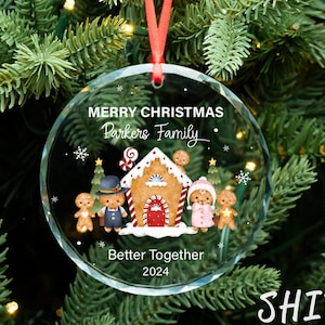 Merry Christmas Ornament, Custom Family Name Ornament, Better Together Family Ornament, Personalized Family Name Keepsake, Gift For New Home