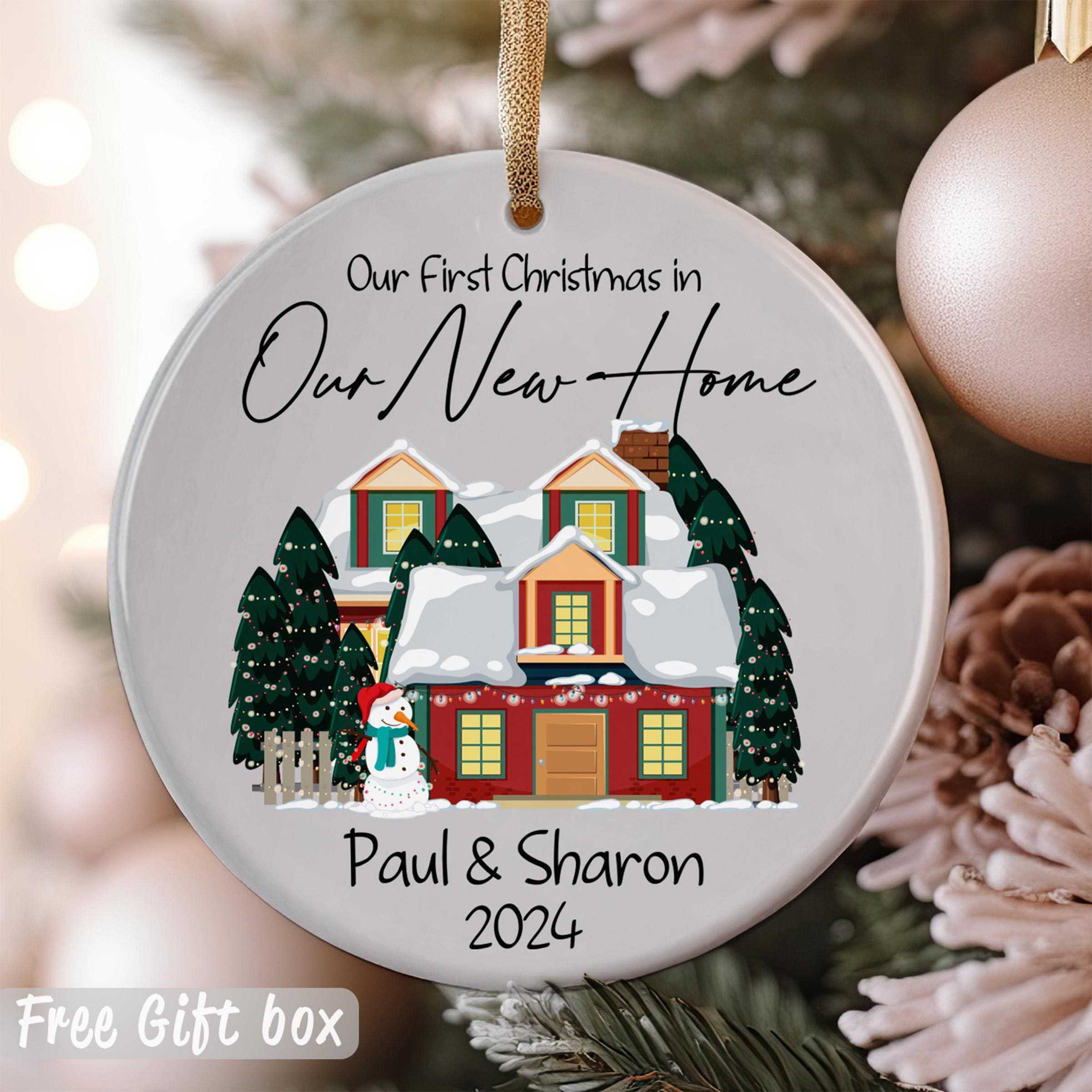 Our First Christmas Ornament, New Home Ornament, Gift For New Home, Family Keepsake, New House Ornament, Tree Ornament, Holiday Decoration