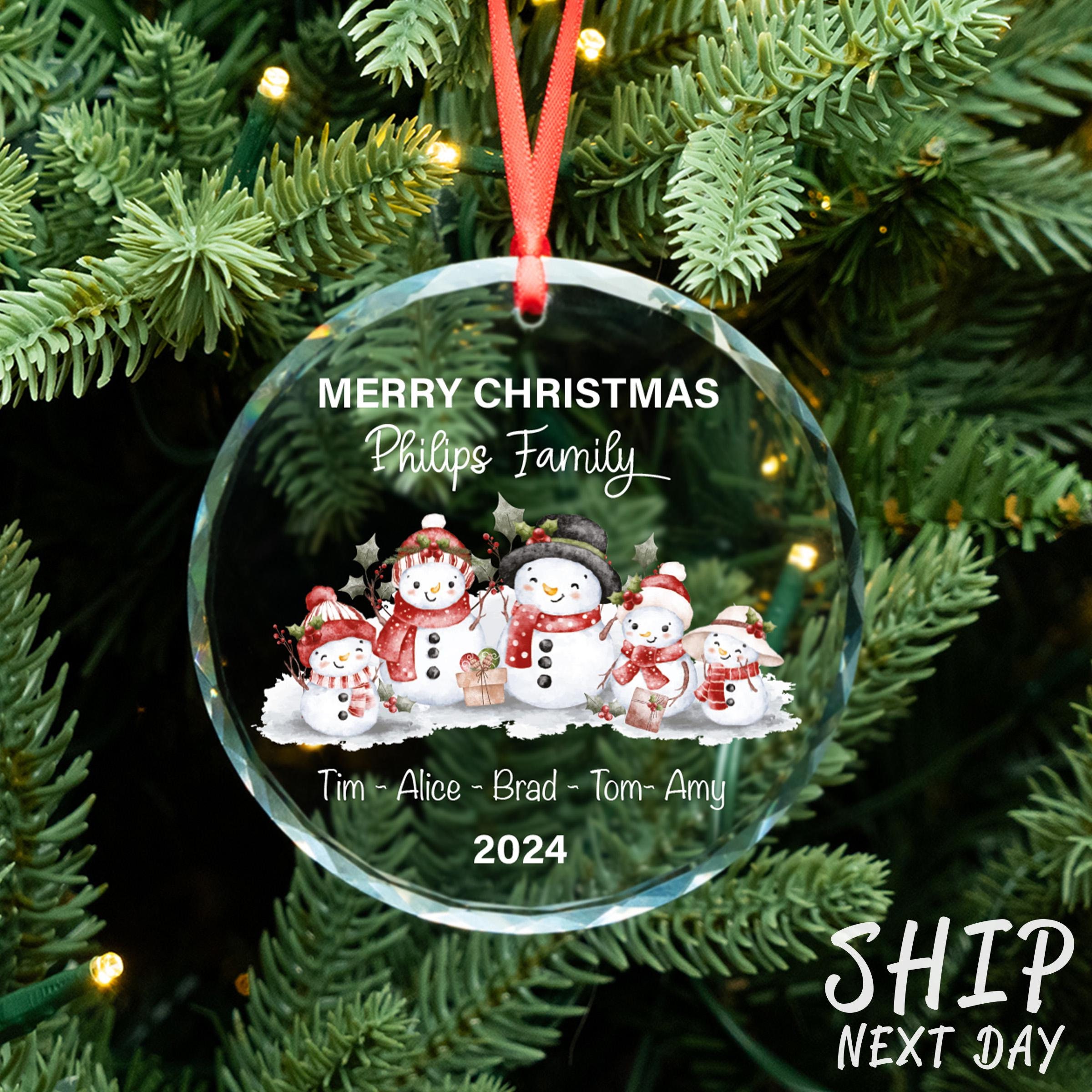 Our First Christmas Ornament, Personalized Address Ornament, Gift For New House, Family Keepsake, Housewarming Gift, Holiday Season Decor
