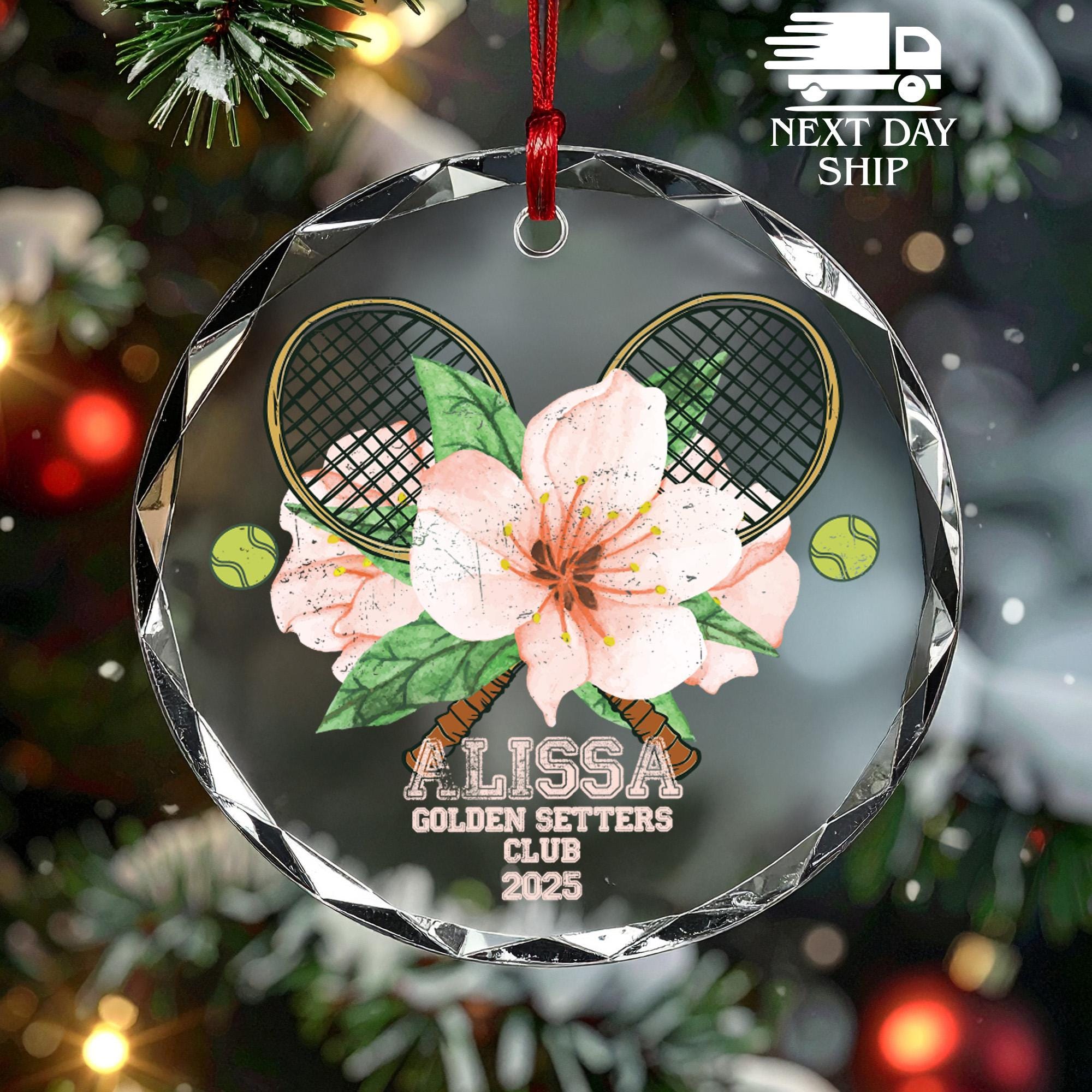 Custom Tennis Ornament, Personalized Sports Ornament, Tennis Name Keepsake, Holiday Ornament, 2025 Christmas Ornament, Gifts For Sports