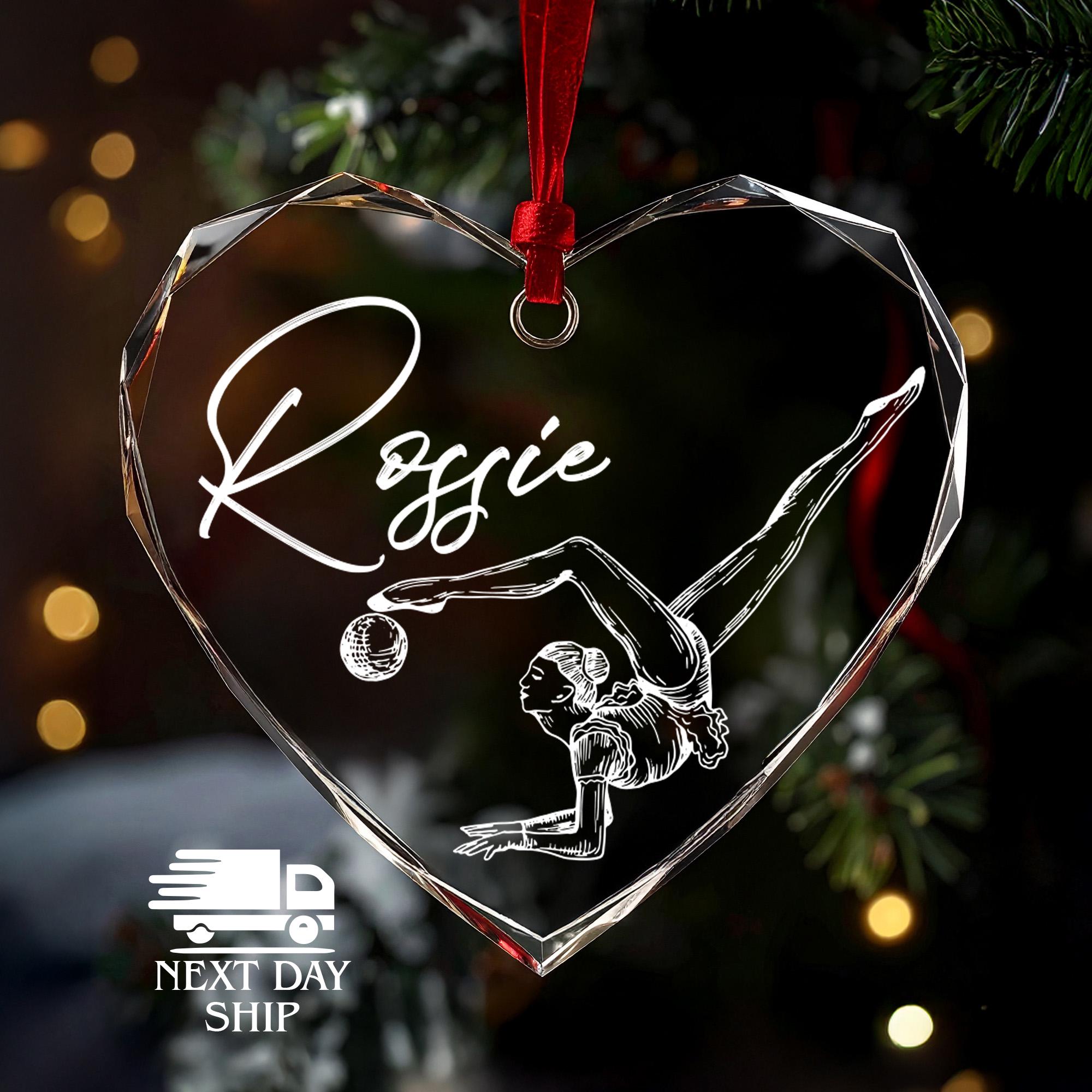 Customized Gymnastic Ornament, Personalized Sport Ornament, Custom Name Holiday Ornament, 2025 Christmas Gifts For Sports Fan, Holiday Gifts