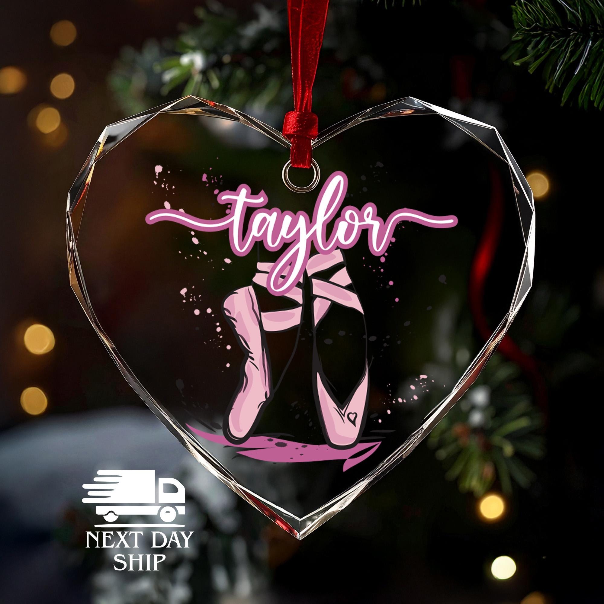 Custom Ballet Dancer Ornament, Personalized Name Ornament, 2025 Christmas Gifts, Christmas Keepsake Ornament, Holiday Tree Decor Ornament