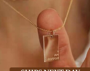 18K Gold Filled Feminist Necklace, Feminist Jewelry, Female Empowerment, Girl Power, Statement Necklace, Dainty Gold Necklace, Gift For Her