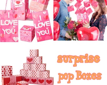Surprise gift box explosion,birthday box,money box,Birthday Party Gift Boxes,Valentine's Day Surprise Boxes,Gift Boxes,surprise couple gifts