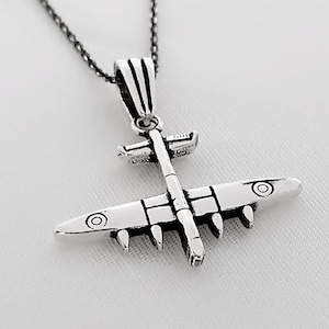 Sterling Silver Airplane Necklace-Airplane Necklace for Men-Pilot Necklace-Aviation Necklace-Graduation Gift-Mens Jewelry-Airplane Pendant