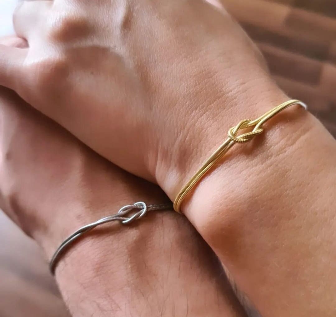 Love knot bracelet for couples deals