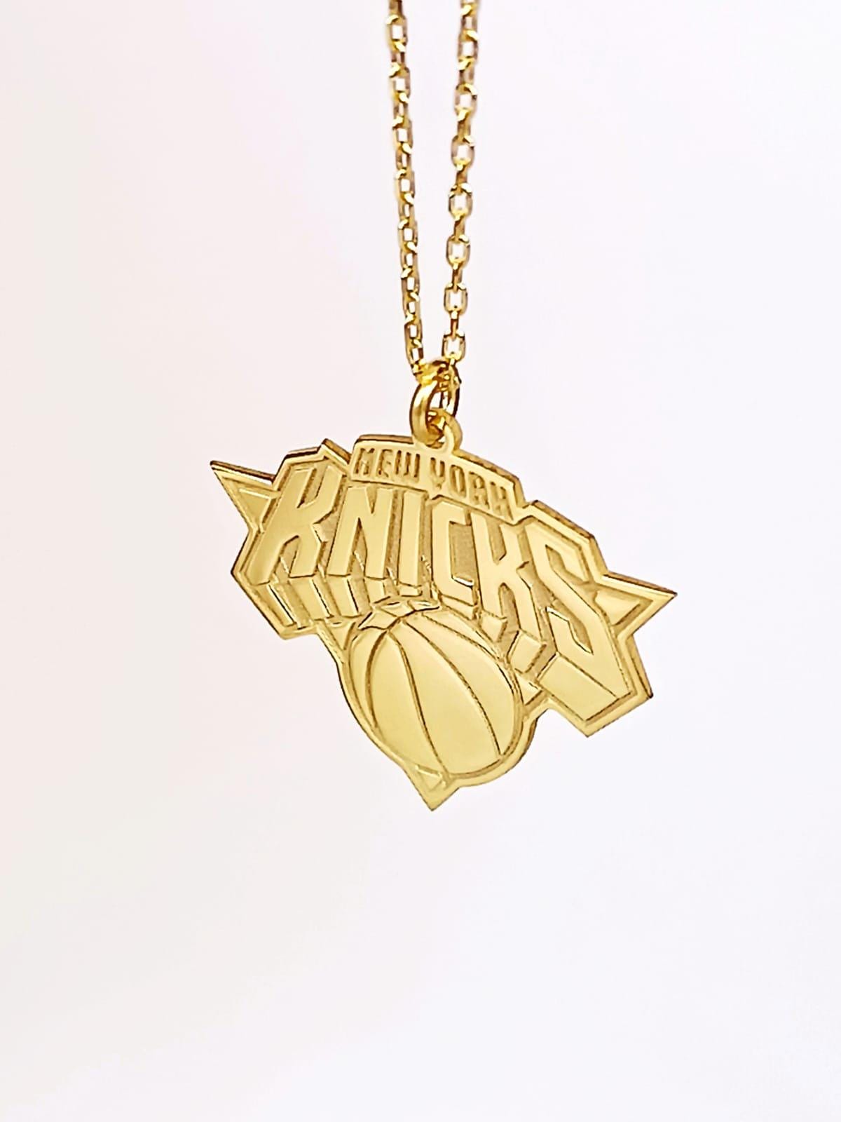Nba Chain Sterling Silver Knicks Basketball Necklace: NBA Fan Gift - Etsy