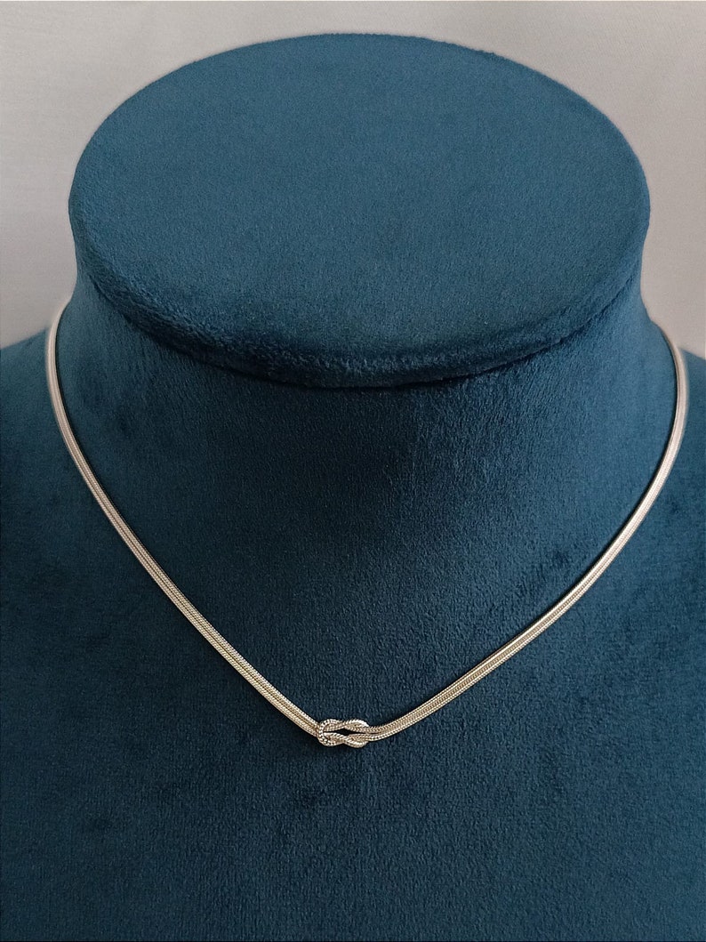 Love Knot Necklaceyou and Me Chaintrend Chainknot Necklacelove