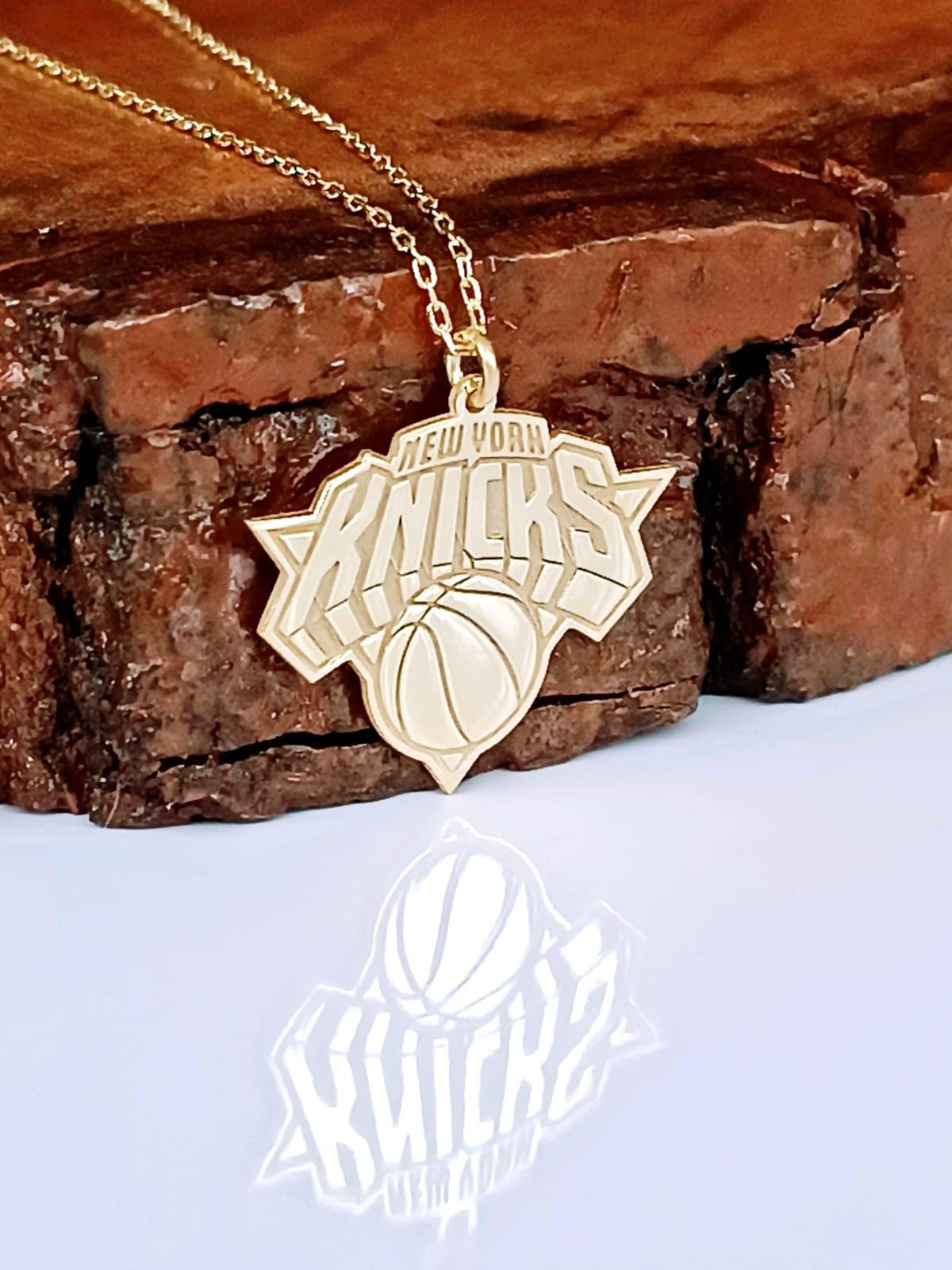 Nba Chain Sterling Silver Knicks Basketball Necklace: NBA Fan Gift - Etsy