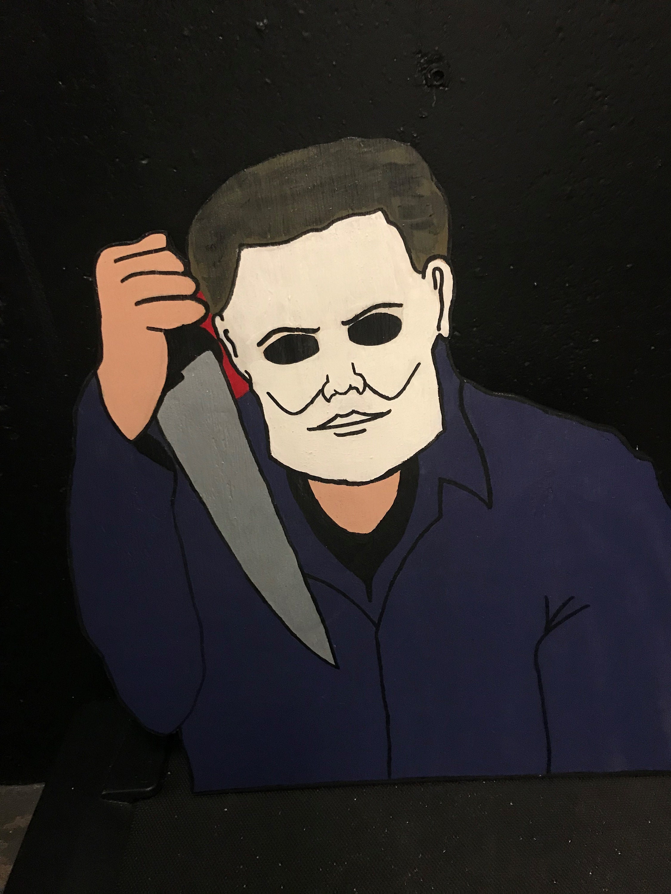 MICHAEL MYERS Halloween Decoration Wood Cut Out Lawn Art Etsy