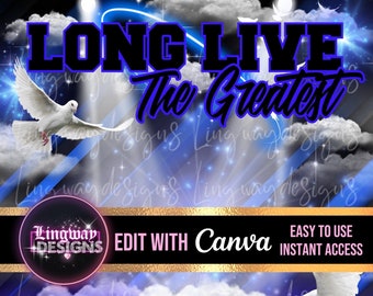 Blue LLTG Heavens Forever In Our Hearts PNG add photo rest in peace template RIP Memorial