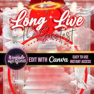 Red LLTG Heavens Gate Stairs In Loving Memory Forever In Our Hearts PNG add photo rest in peace template RIP Memorial