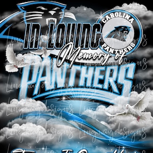 Light Blue Black Heaven In Loving Memory Forever In Our Hearts Background Doves Memorial PNG add photo rest in peace template RIP memorial