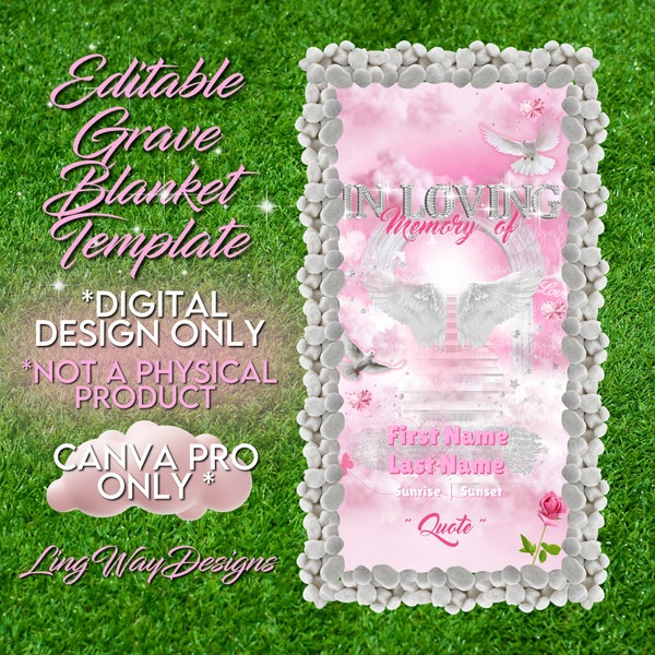 Grave Blanket Template Etsy