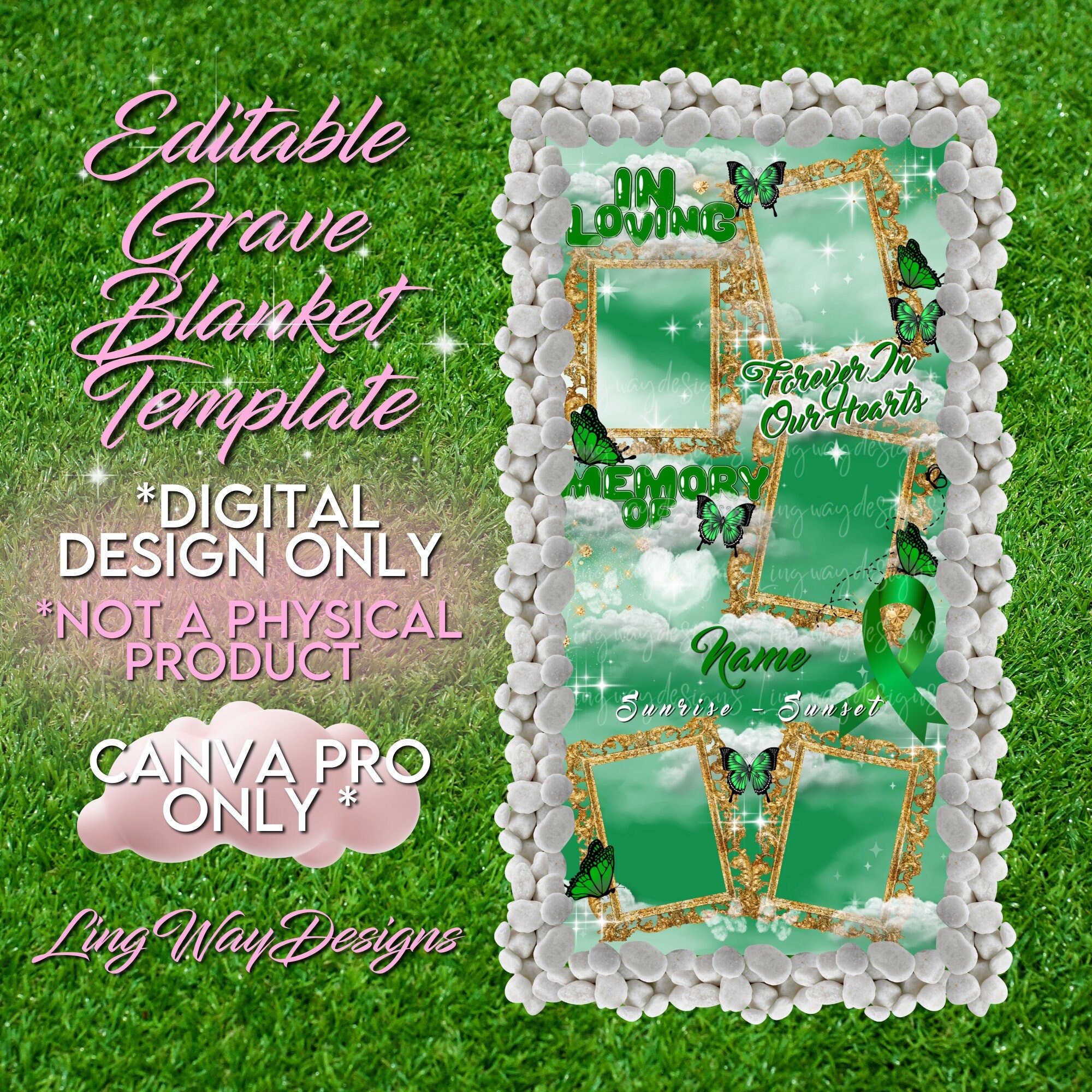 thumbnail image 2 of Custom Photo Night Butterfly When You Miss Me - Personalized Blanket - Memorial Gift For Family Members Designed By Esmeralda Good-Night 2 of 12