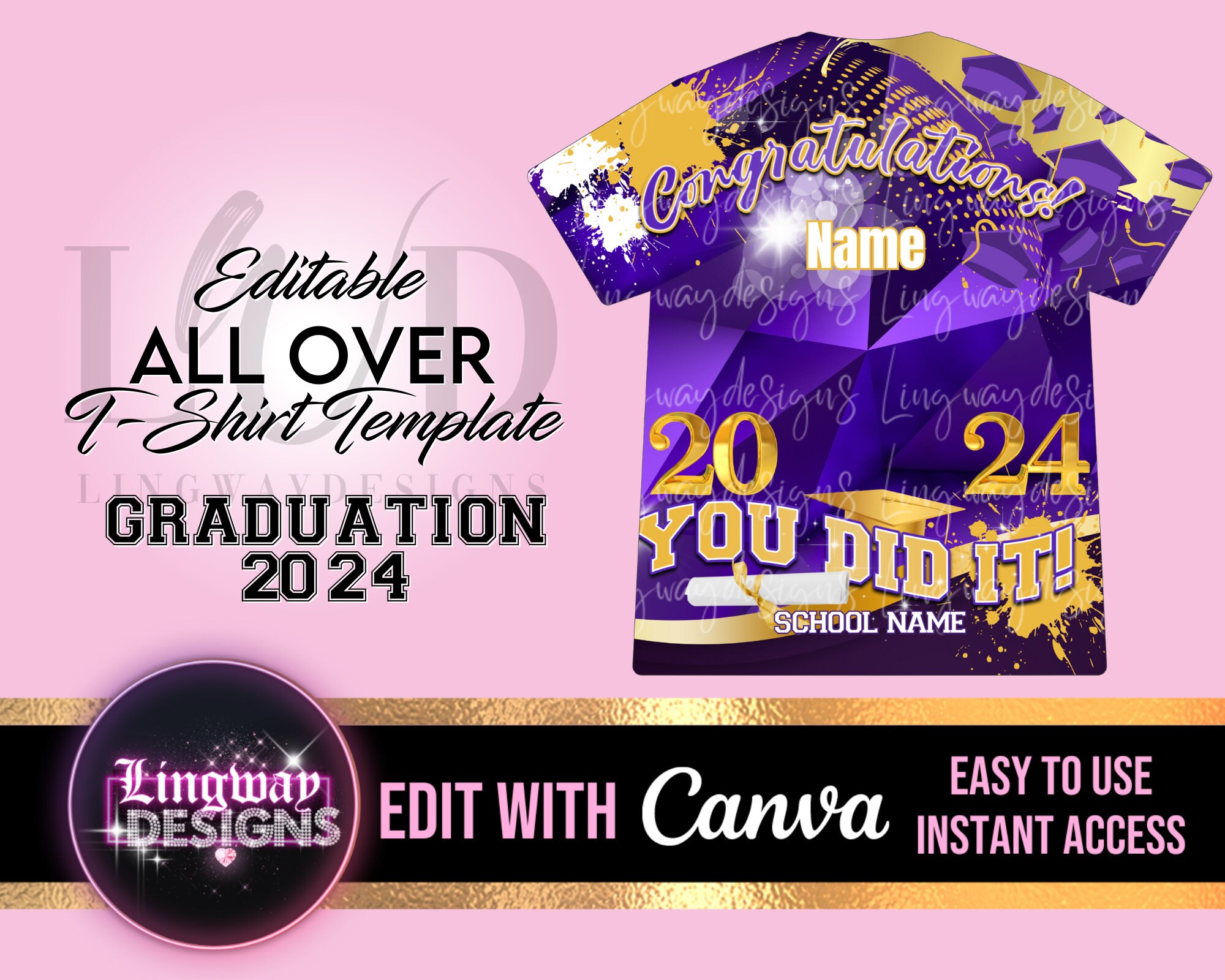 Woohoo You Did It Banner, We Are So Proud Of You, Congrats Grad...