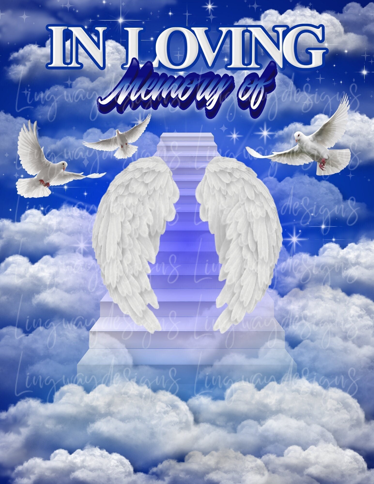 In Loving Memory PNG Heaven Background stairway to Heaven 