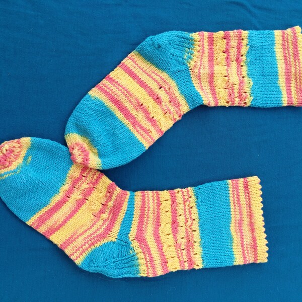 Socken handgestrickt Baumwolle 36/37