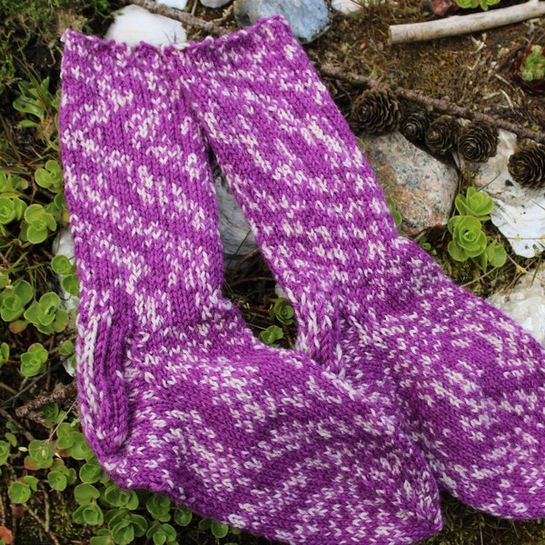 hand-knitted socks Novita Moomin wool 36-37