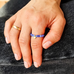 Anxiety Ring Meditation Fidget Spinner Ring Birthstone Aventurine Ring Gold Fidget Ring Women Worry Ring Stress Stacking Rings Thumb Ring