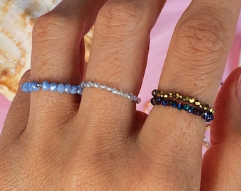 Anxiety Ring Meditation Fidget Spinner Ring Birthstone Spinel Ring Gold Fidget Ring Women Worry Ring Stress Stacking Rings Thumb Ring Mood