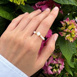 Anxiety Ring Meditation Fidget Spinner Ring Moonstone Birthstone Ring Gold Fidget Ring Women Worry Ring Stress Stacking Ring Thumb Ring Mood