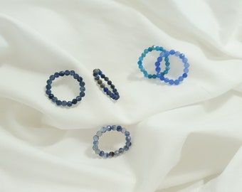 Anxiety Ring Meditation Fidget Spinner Ring Birthstone Gemstone Ring Gold Fidget Ring Women Worry Ring Stress Stacking Rings Thumb Ring Mood