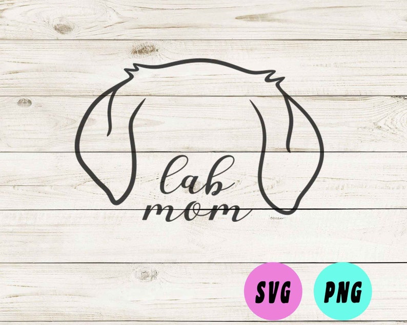 Lab Ears Outline Svg for Dog Mom Shirts Labrador Svg Cut File Etsy UK