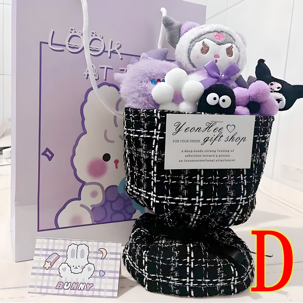 Handmade Plush Toy Bouquet,stuffed Animals Bouquet,cartoon Anime Plush