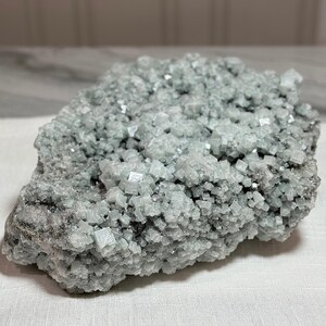 XXL 22 LB Electric Blue Halite Cluster: Searles Lake, California