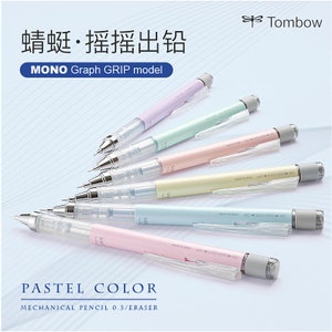 0.5mm Tombow Mono Graph Mechanical Pencils Artists Mechanical Drawing Pencil Pastel Colours