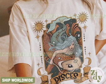 Pisces Shirt, Zodiac Shirt, Pisces Gift, Zodiac Tee, Pisces Tee, Horoscope Shirt, Zodiac Sign Shirt, Birthday Gift Shirt, Gift For Her