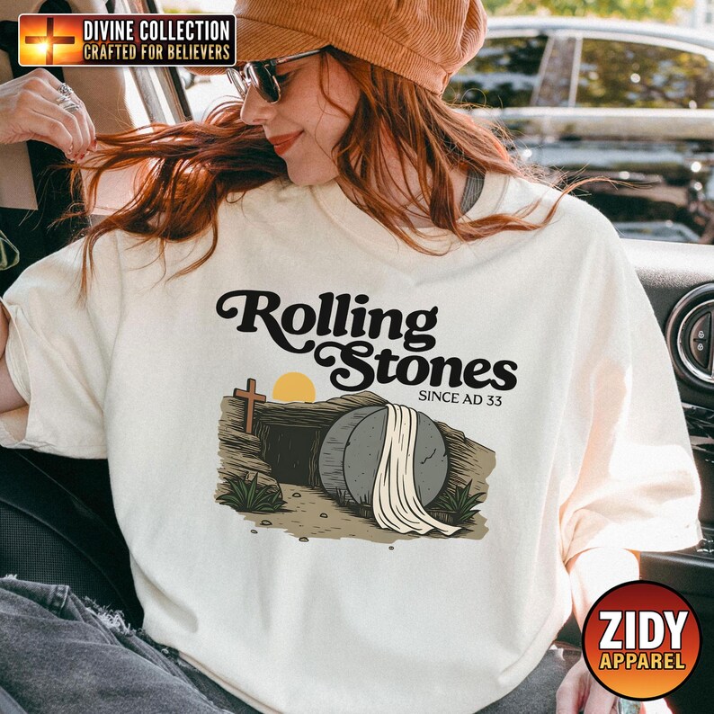 Rolling Stones Shirt, Catholic T-shirt, Catholic Women Shirt, Catholic Men Shirt, Traditional Catholic Shirt, Gift for Him, Gift for Her image 5