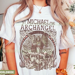 Saint Michael Shirt, St. Michael The Archangel Shirt, Catholic Shirt, Traditional Catholic Shirt