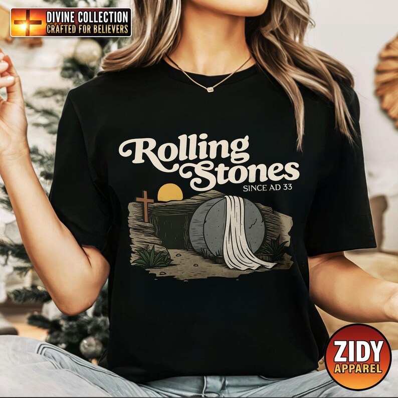 Rolling Stones Shirt, Catholic T-shirt, Catholic Women Shirt, Catholic Men Shirt, Traditional Catholic Shirt, Gift for Him, Gift for Her image 4