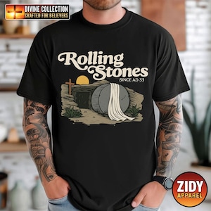 Rolling Stones Shirt, Catholic T-shirt, Catholic Women Shirt, Catholic Men Shirt, Traditional Catholic Shirt, Gift for Him, Gift for Her image 1