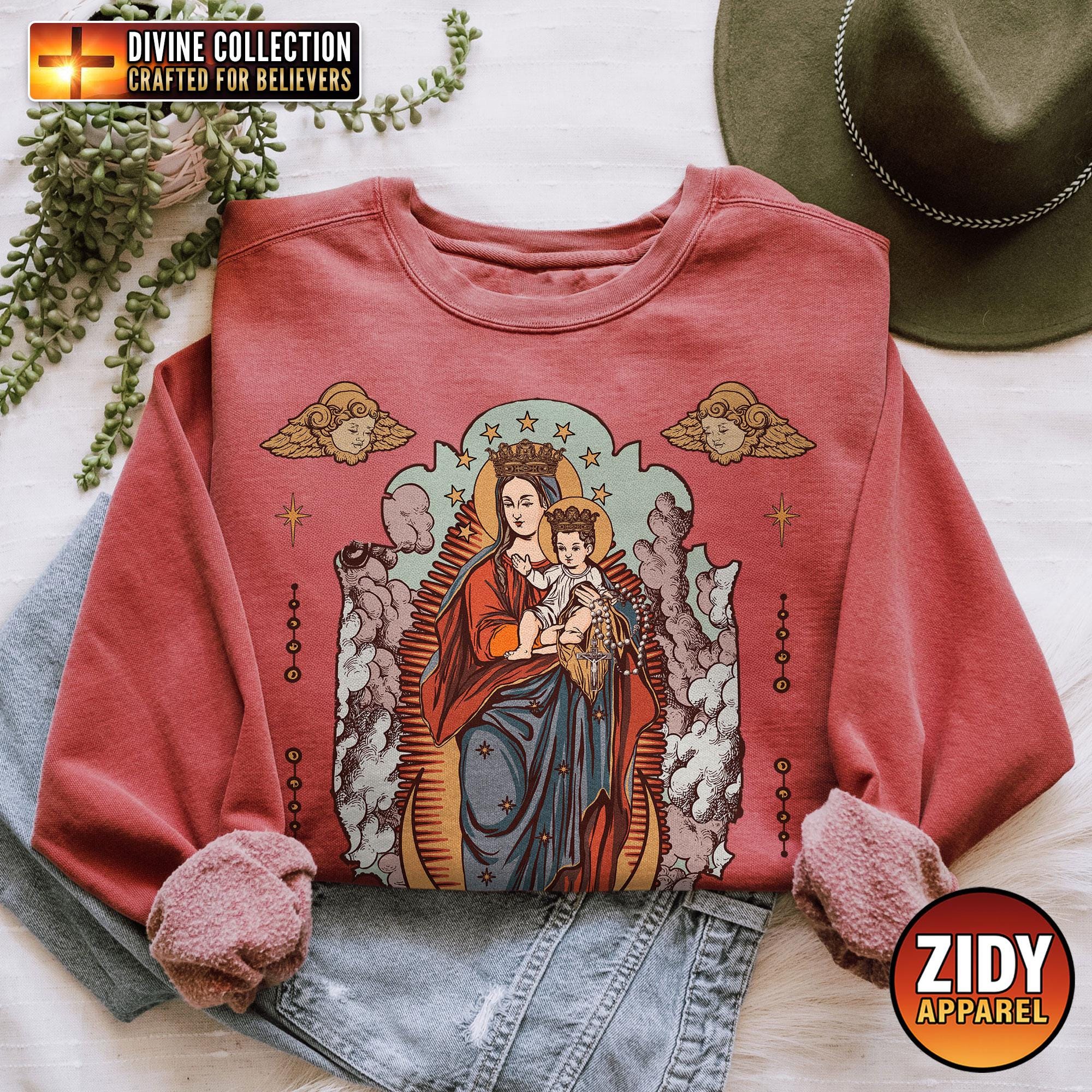 Our Lady of the Rosary Shirt, Virgin Mary Shirt, Mother Mary Shirt, Our ...